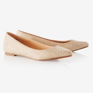 Brand New EXPRESS Nude Pointed Toe Flats